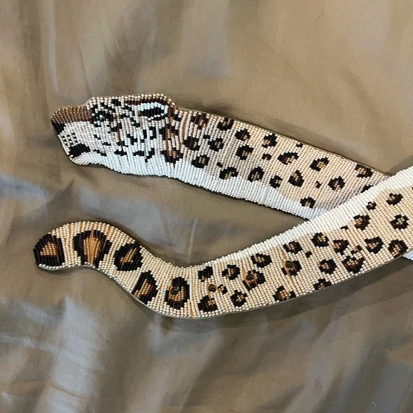 Leopard Beaded Belt - Mary B display picture 3
